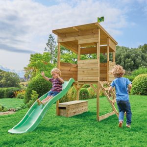 TP Toys Treetops Playground , treated wood, slide 1,8m, dimensions 241x167cm, height 205cm