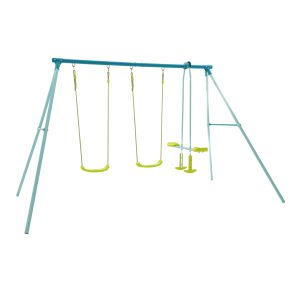TP Triple Metal Swing Set with Glider Swing Seat<br>