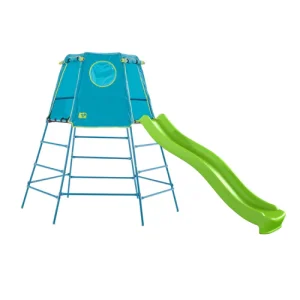 TP Explorer set blue with metal climbing frame and slide